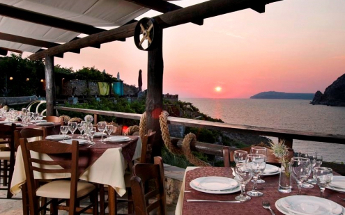 Hotel the Castle, Laconia, Mani, Peloponnese, Terrace