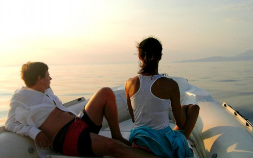Greece, Peloponnese, Messinia, boat tour
